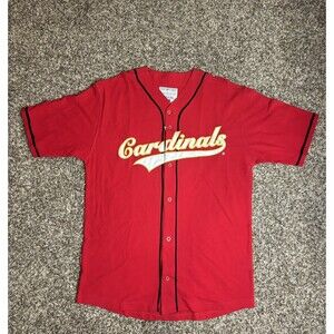 Vintage 90s Mirage Genuine MLB Red Baseball Jersey NWT Men's Size Large